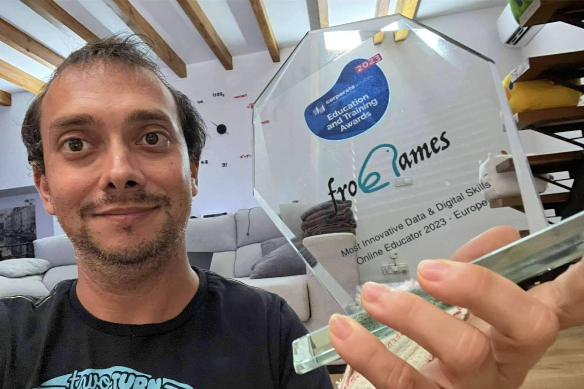 Frogames reconocida como la empresa online de educación más innovadora en el uso de datos y enseñanzas digitales en 2023