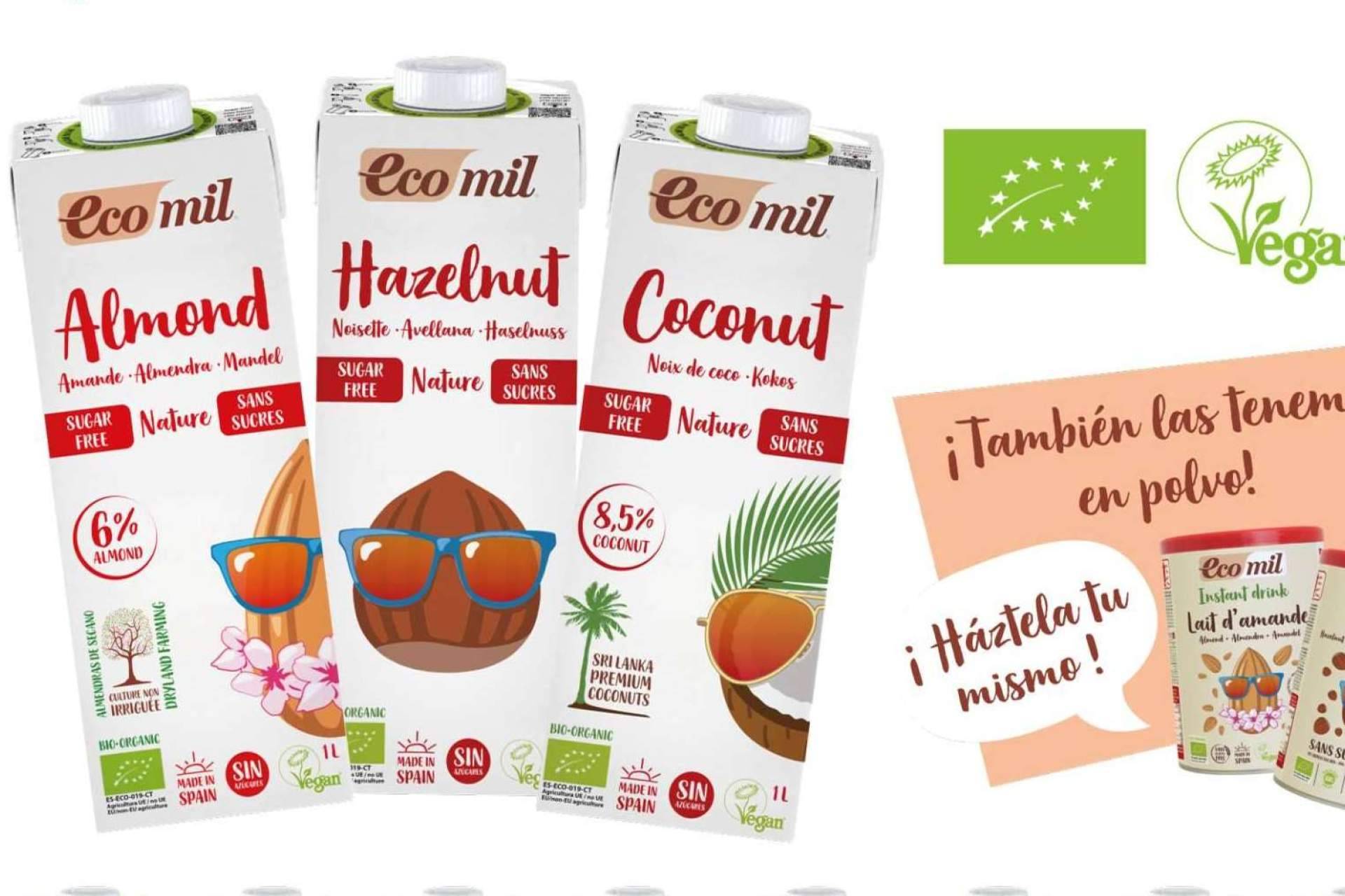 Las bebidas vegetales sin azúcares para cuidar de la salud y del planeta de la mano de EcoMil