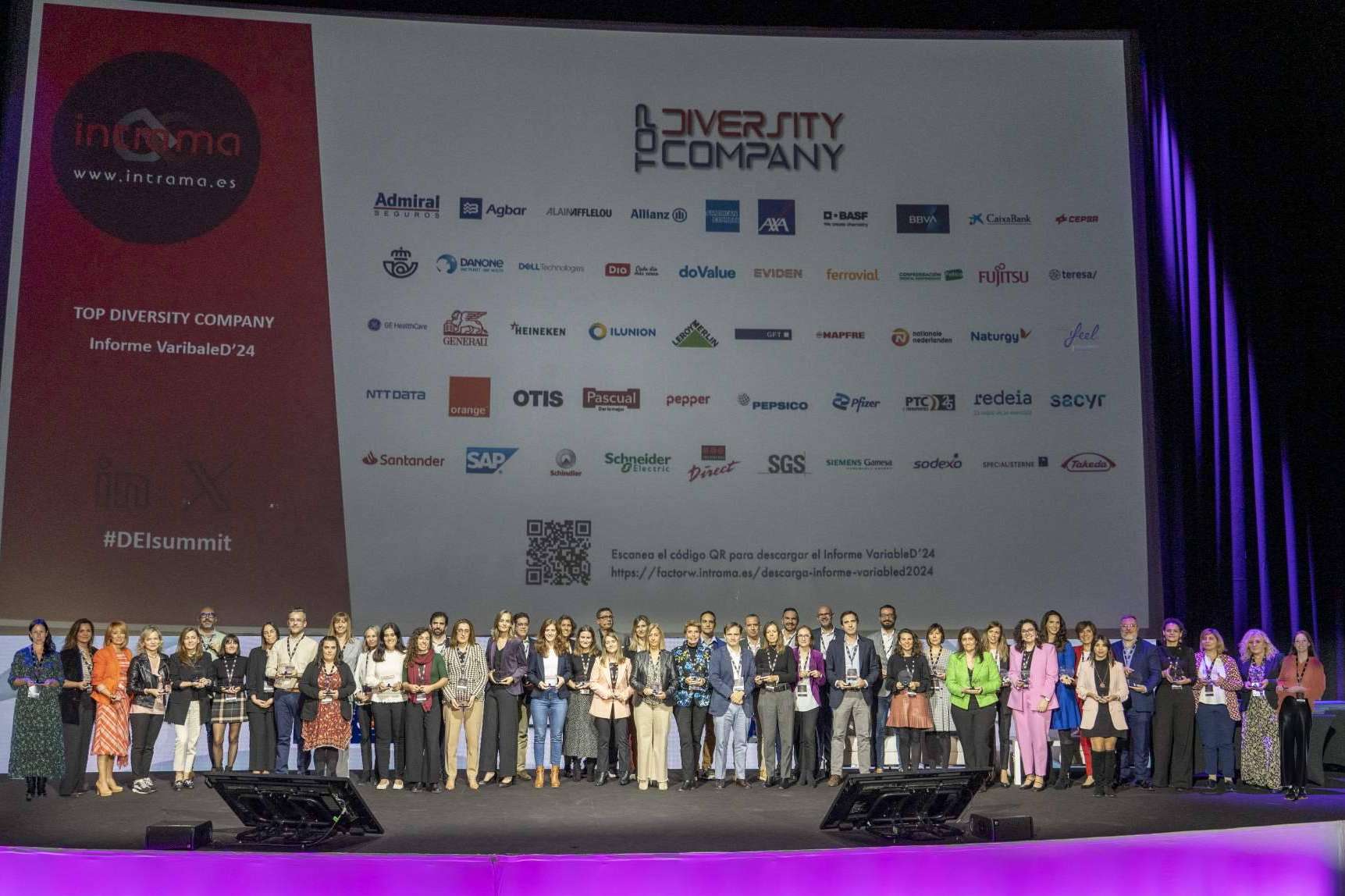 Las 50 empresas en España con mejores prácticas en diversidad e inclusión que reciben la certificación TOP DIVERISTY COMPANY