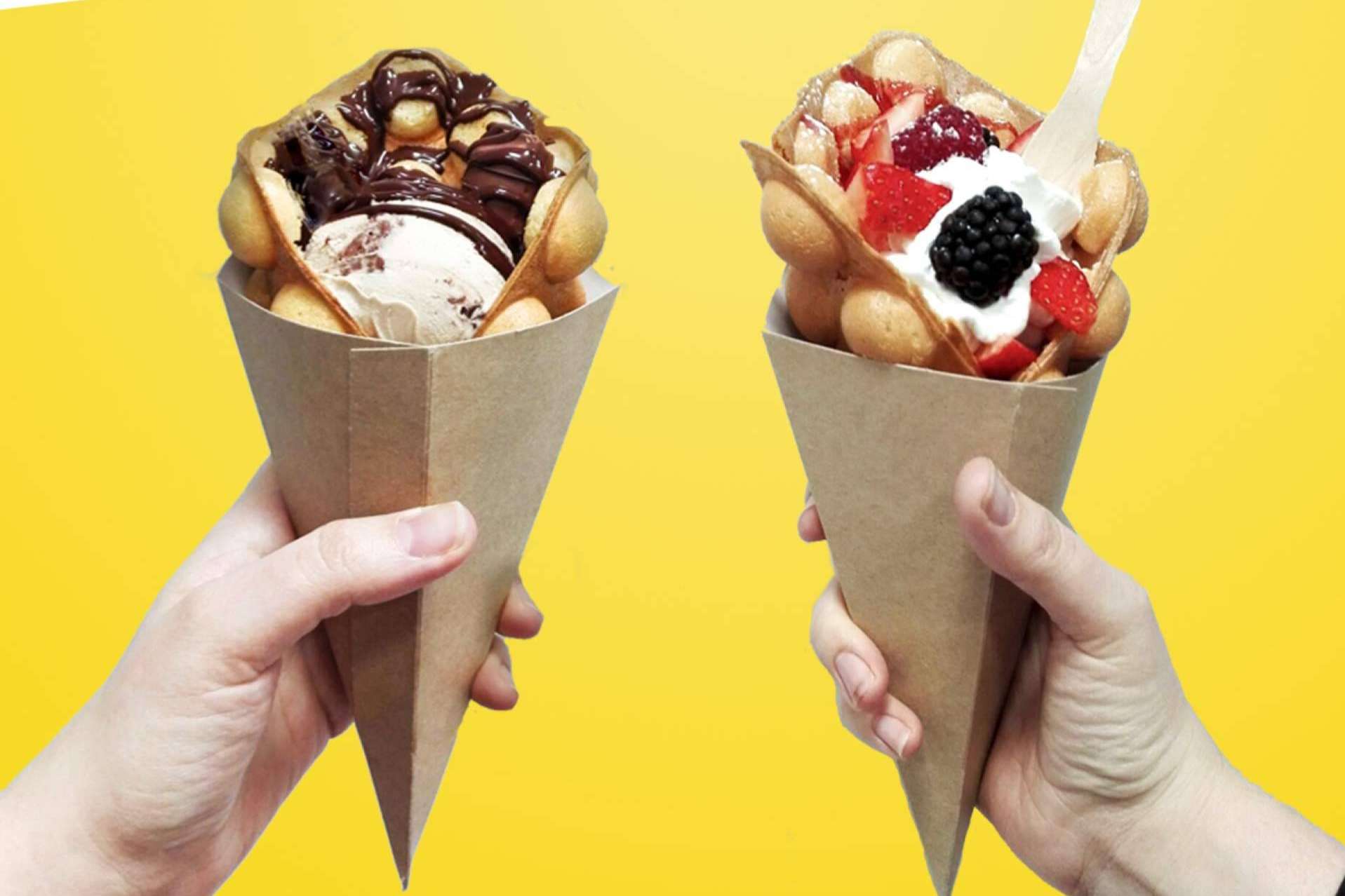 Llooly revoluciona el mundo de los postres con la elaboración de ice rolls y bubbles waffles