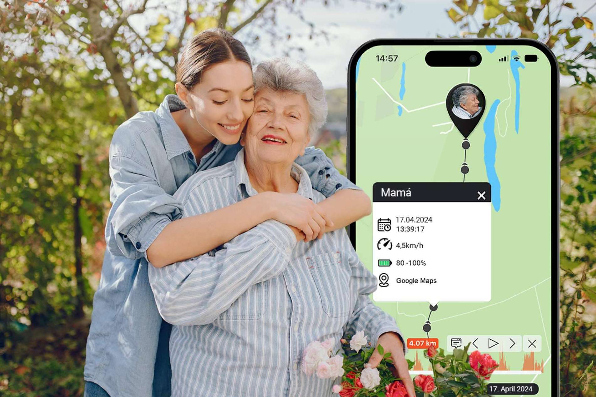 El localizador PAJ es un regalo creativo para el Día de la Madre