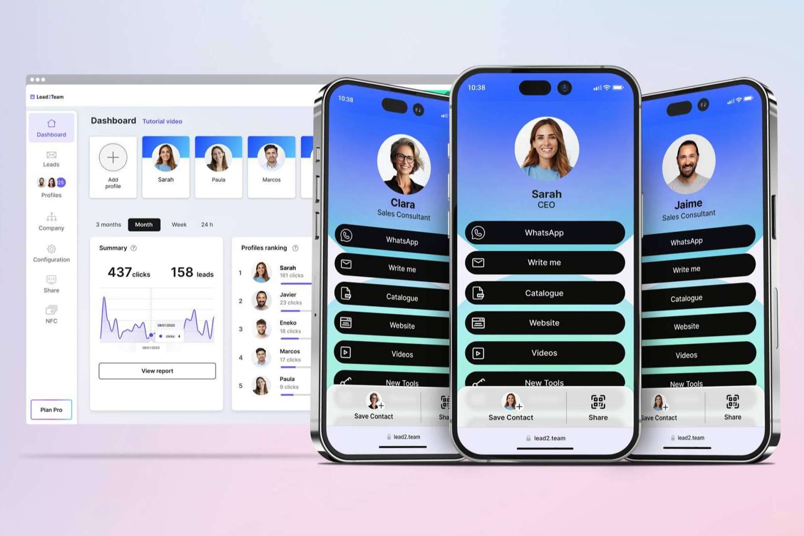 Tarjeta digital, la alternativa moderna a las tarjetas de presentación con Lead2Team