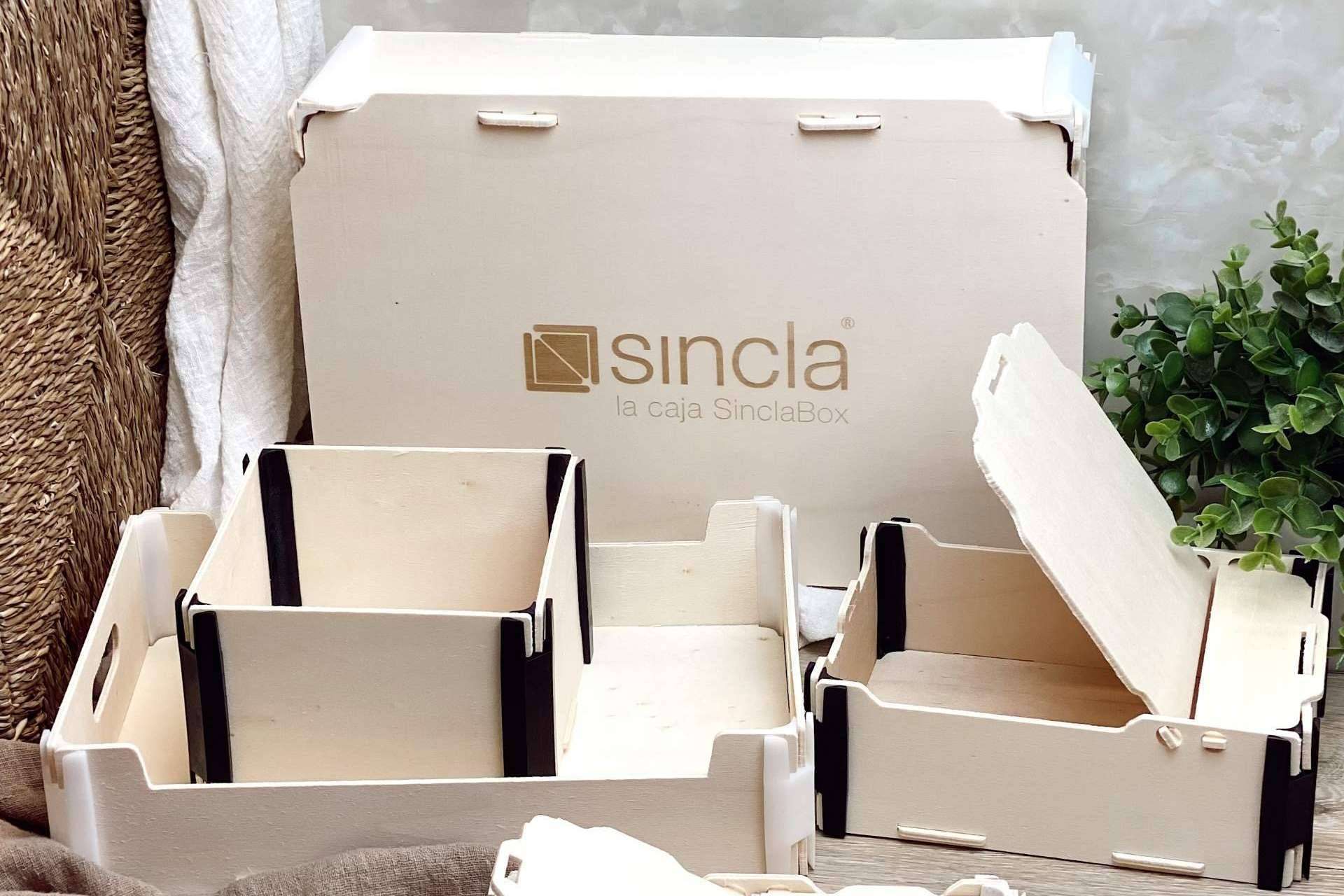Sincla, innovación en packaging; cajas de madera automontables para e-commerce y eventos