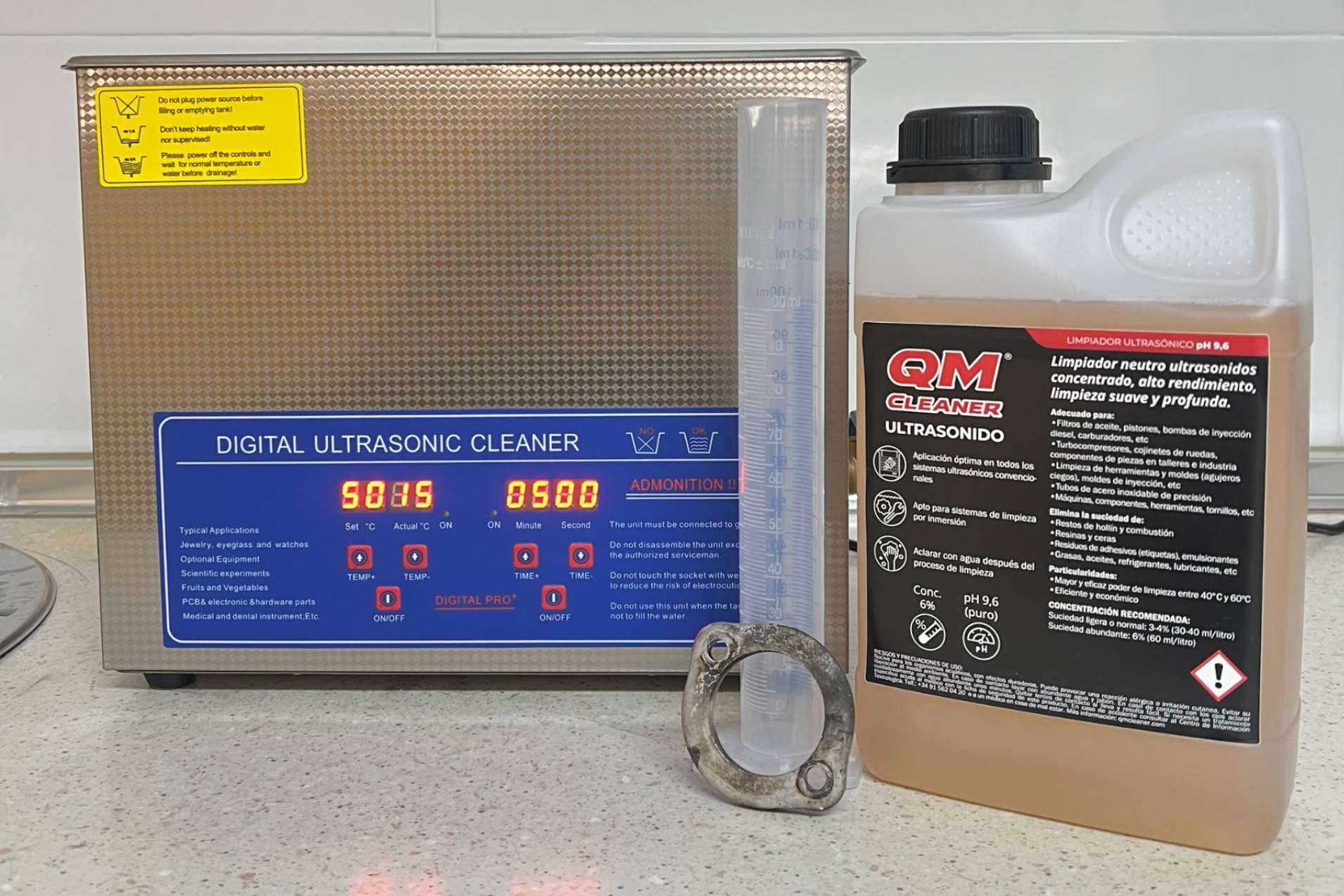 Limpieza por ultrasonido; La forma más fácil y efectiva de restaurar las piezas Dile adiós a la suciedad