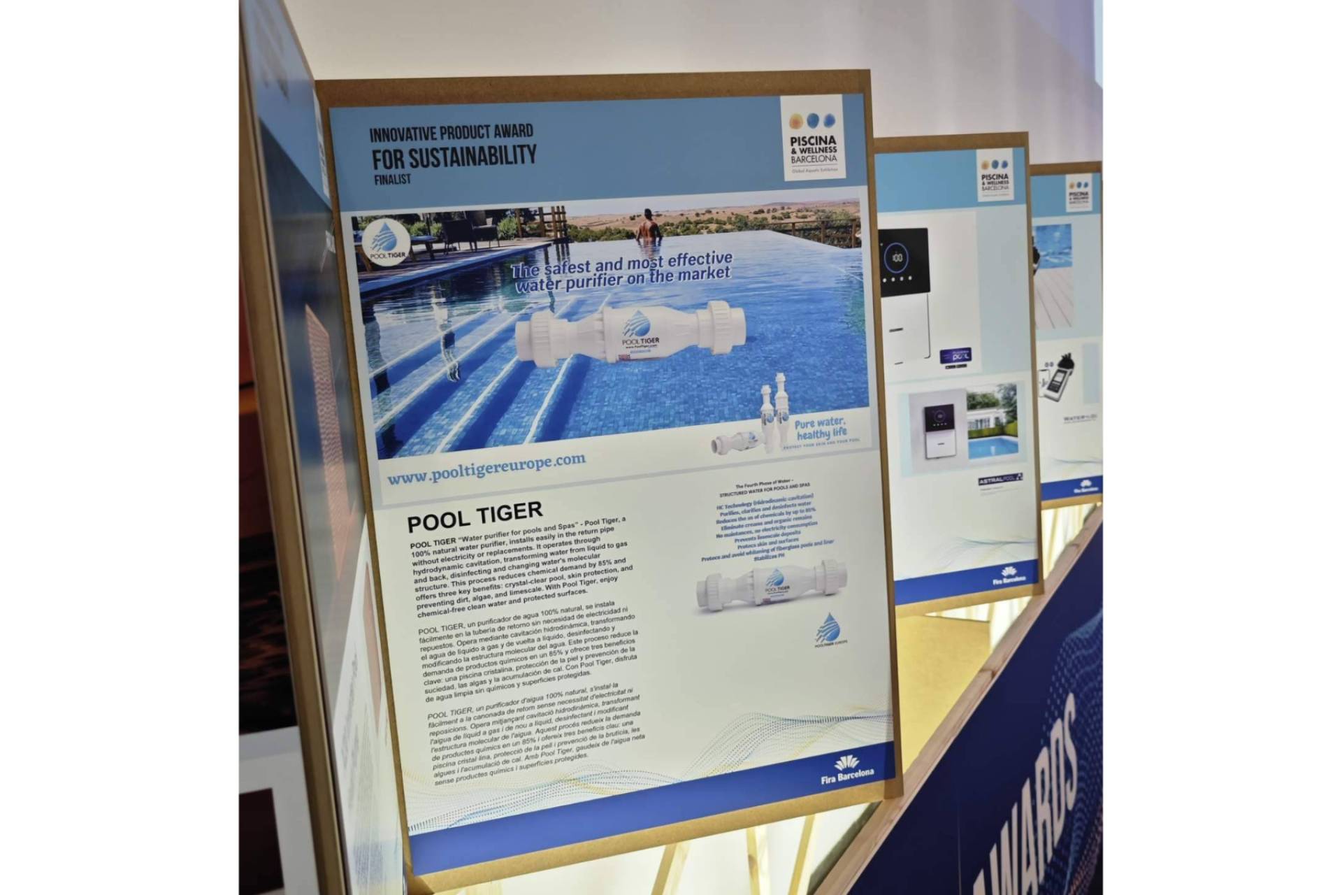 Pool Tiger Europe estará presente en la Fira de Barcelona, Piscinas & Wellness Barcelona, del 17 al 20 de noviembre