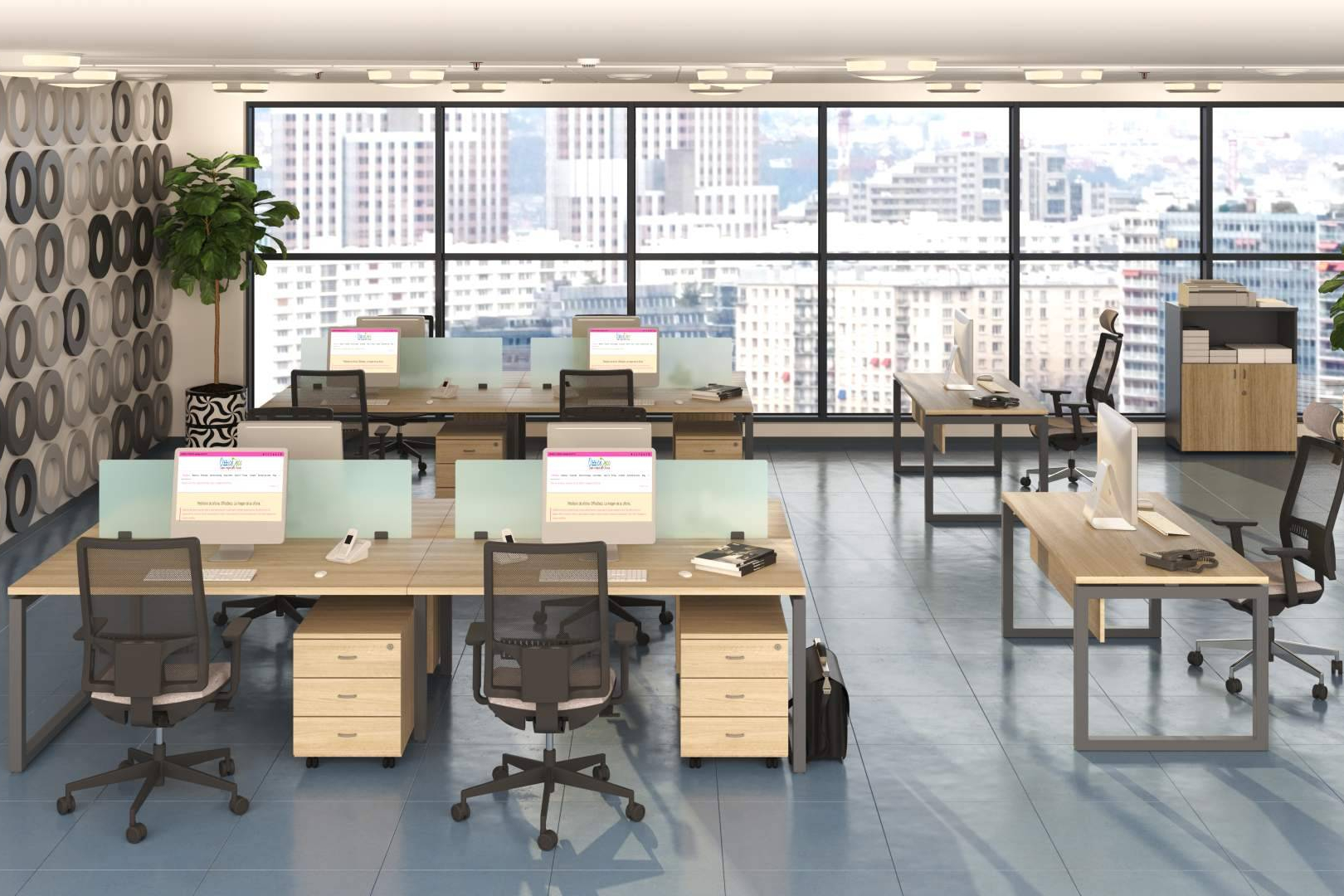 Muebles de oficina que transforman oficinas tradicionales en espacios de trabajo inspiradores