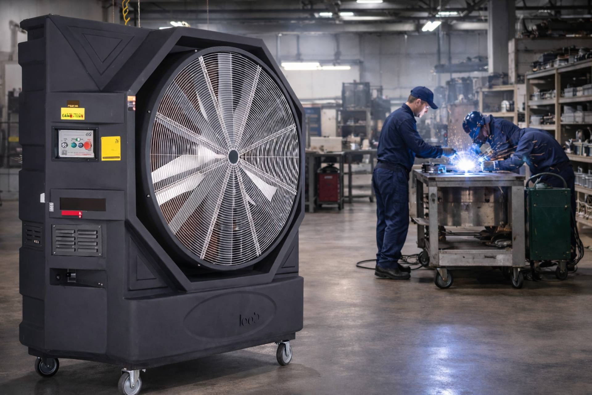 Climatización portátil sin instalación para empresas industriales con Esencial Cool