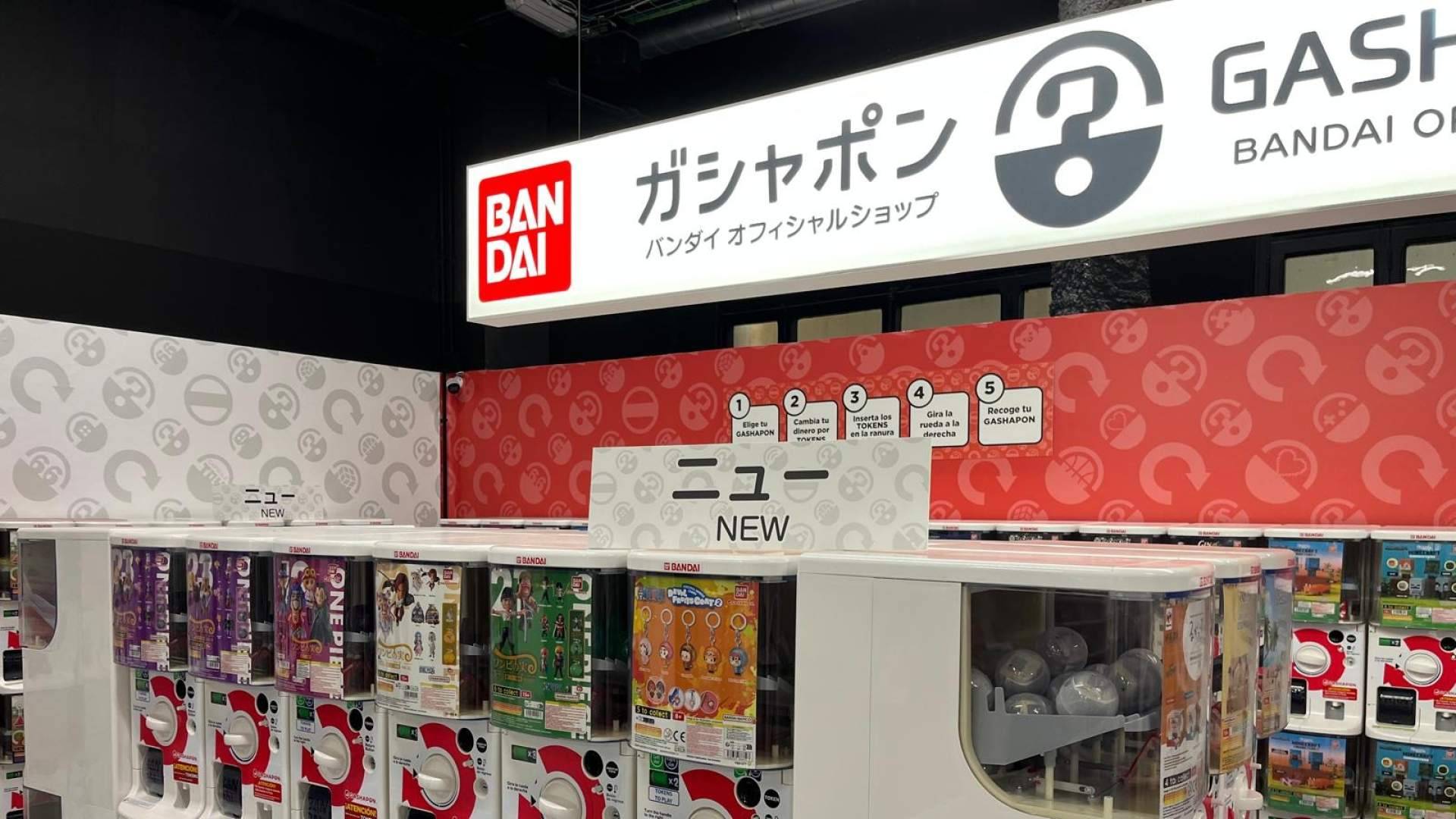 Bandai abre en Xanadú la mayor tienda Gashapon de España