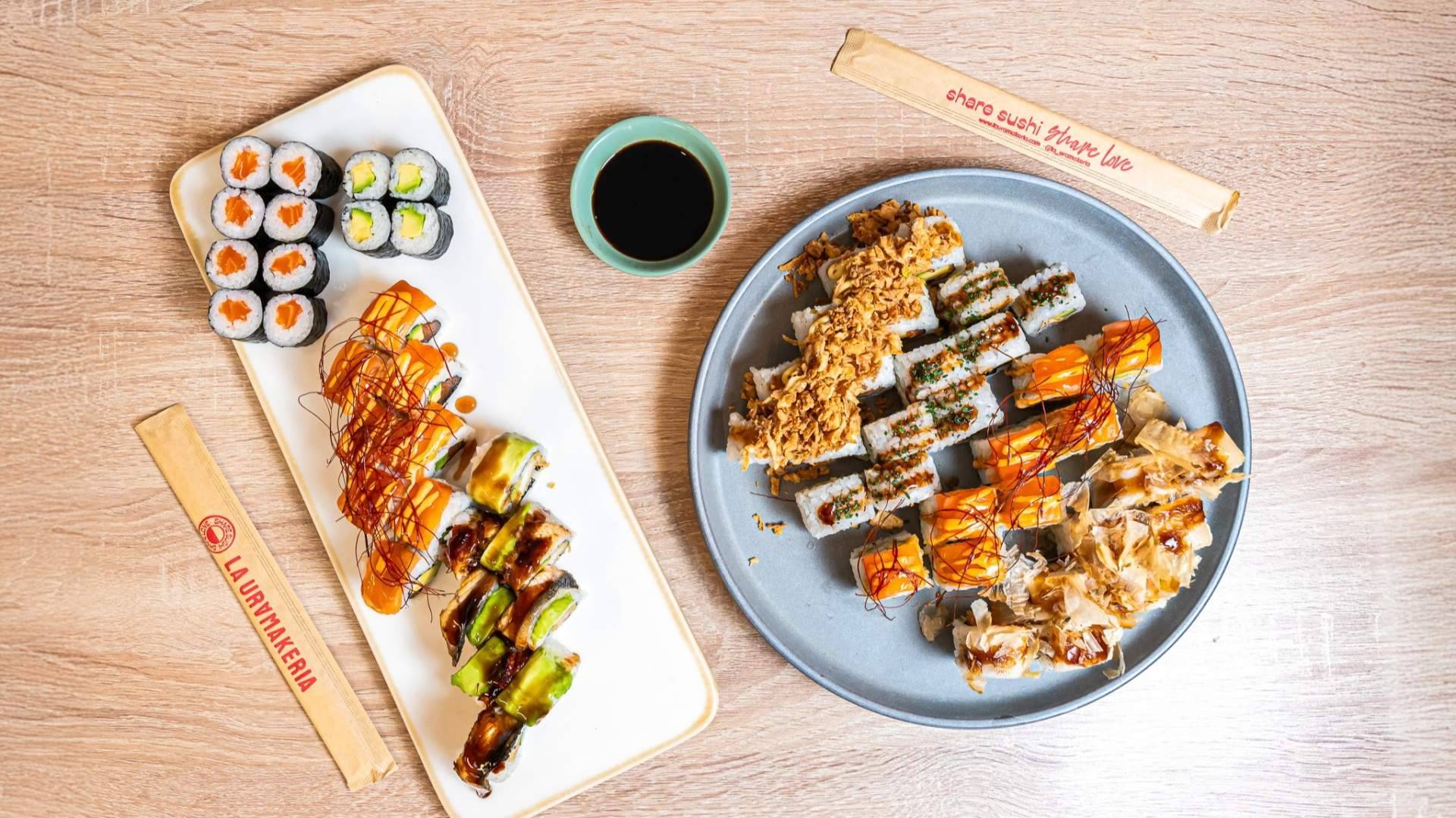 La Uramakeria se abre paso como opción de sushi para pedir a domicilio, compartir y repetir